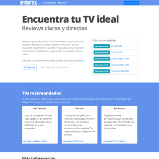 Opinioteca.com - Encuentra TÃº TV Ideal