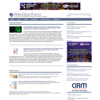 Stem Cells Portal - Stem Cells Journal Online Community -