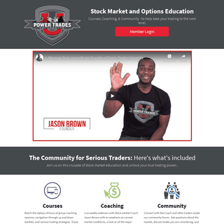 Power Trades University: Stock Market Training and Coaching with Jason Brown