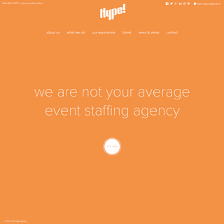 Nationwide, Full Service Event Staffing Agency - The Hype! Agency