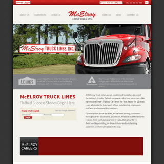 McElroy Truck Lines | Flatbed Truck Driving Jobs