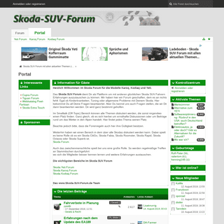 Portal - Skoda SUV Forum mit allen aktuellen Themen zu den SUV von Skoda.