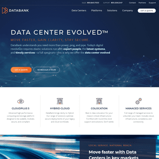 DataBank: Colocation, Hybrid, and Connectivity | Data Center Evolved™