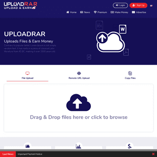 Uploadrar - Easy way to share your files
