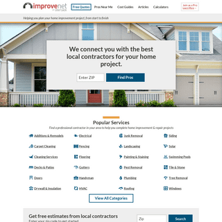 Find Home Improvement, Remodeling & General Contractors | ImproveNet