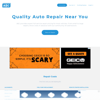 A complete backup of autoservicecosts.com