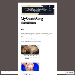 A complete backup of myshubhsang.wordpress.com