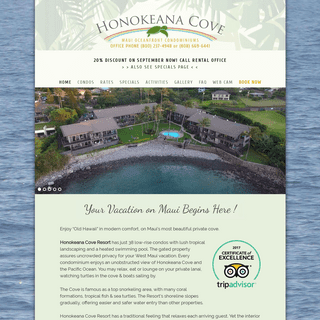 Honokeana Cove Rental Association LLC - Maui Oceanfront Vacation Rentals