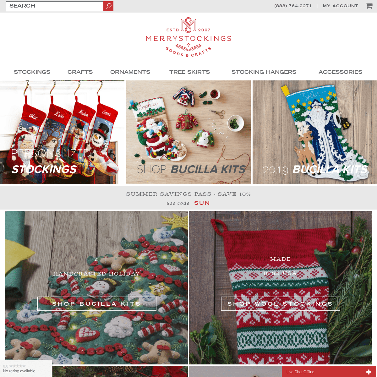 Personalized Christmas Stockings & Bucilla Kits | MerryStockings