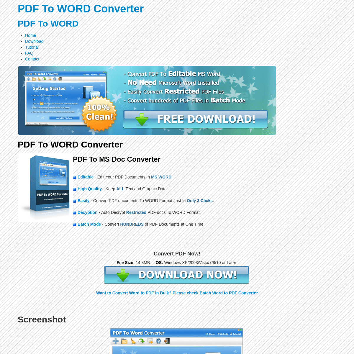PDF To WORD Converter - Download FREE
