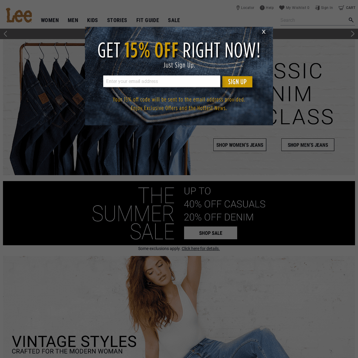 Jeans | Apparel for Men and Women | Lee Official Site