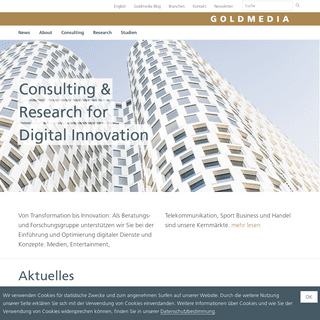 Goldmedia Consulting & Research for Digital Innovation 