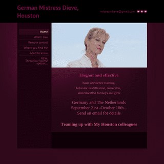 German Mistress Dieve, Houston - Home