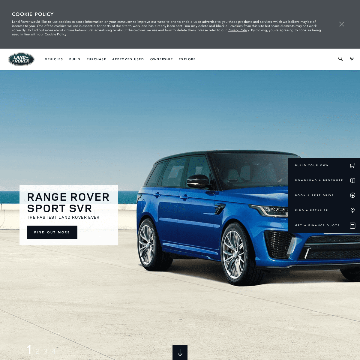 Premium 4x4 Vehicles & Luxury SUVs - Land Rover UK