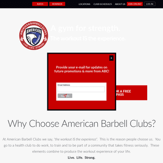 A complete backup of americanbarbellclubs.com
