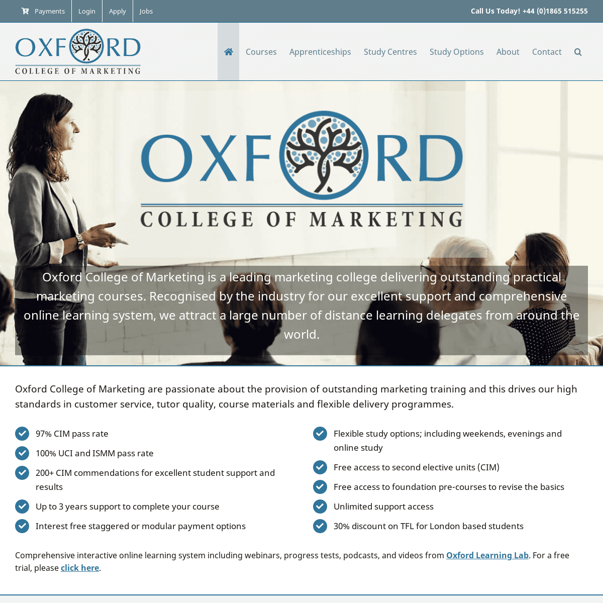 A complete backup of oxfordcollegeofmarketing.com