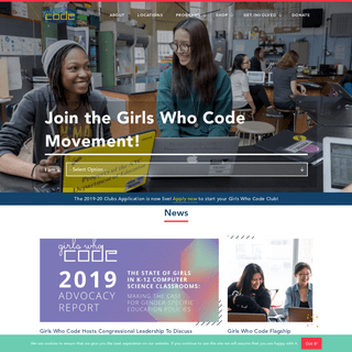 Girls Who Code -- Join 185,000 Girls Who Code today!