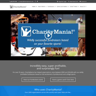 CharityMania | Highly Profitable, Easy to Run Fundraisers