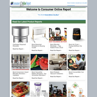 Homepage - Consumer Online Report