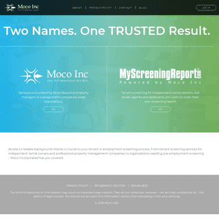 Moco Inc | Tenant & Employment Screening Solutions