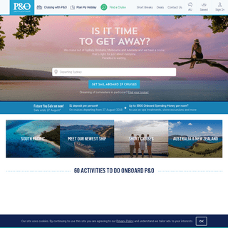 Cruise Holiday Packages, Holiday Deals from under $999 | P&O Cruises Australia