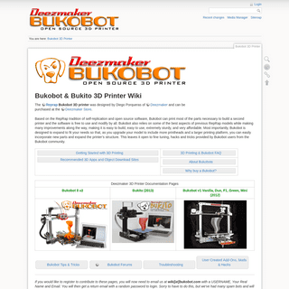 Bukobot 3D Printer [Bukobot 3D Printer Instructions & Docs]