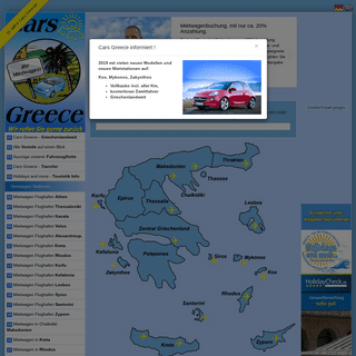 Mietwagen Cars Greece, griechenlandweit Mietwagen zu Top Konditionen Anfigast