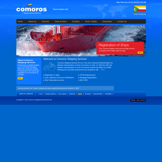 Comoros Shipping Services Pvt. Ltd. : 