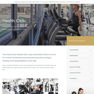 Health Club | Group Fitness & Personal Training | Golden Door Australia