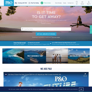 Cruise Holiday Packages, Holiday Deals from under $999 - P&O Cruises Australia