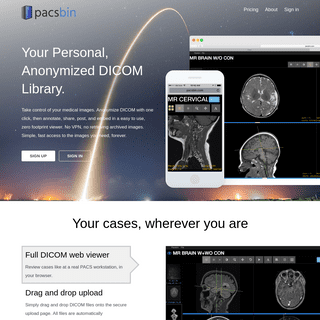 Pacsbin - Your Personal Cloud PACS