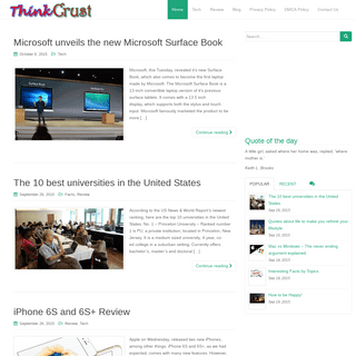 ThinkCrust - Tech reviews, how-tos, tips, and general information