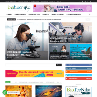 BioTecNika – Helps You Make Career in BioSciences Industry