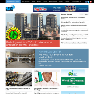 News Agency of Nigeria (NAN) - authoritative news as it breaks