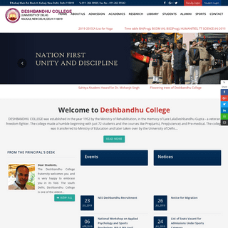 Welcome To Deshbandhu College