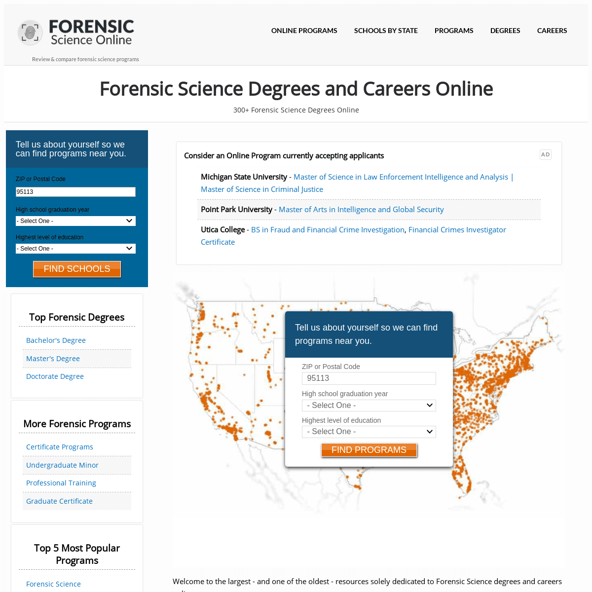 Forensic Science Degrees and Careers Online | Forensic Science Online