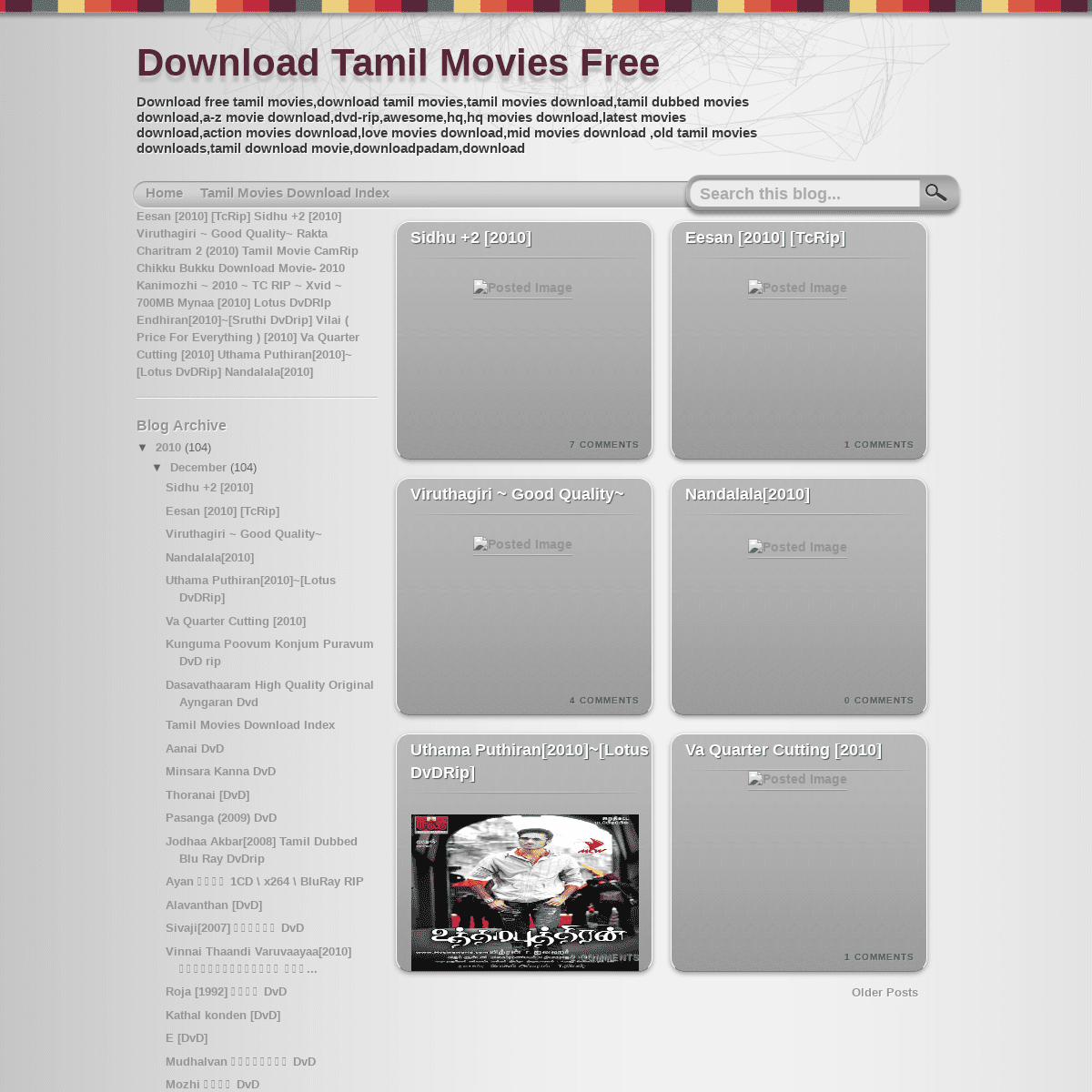 Download Tamil Movies Free