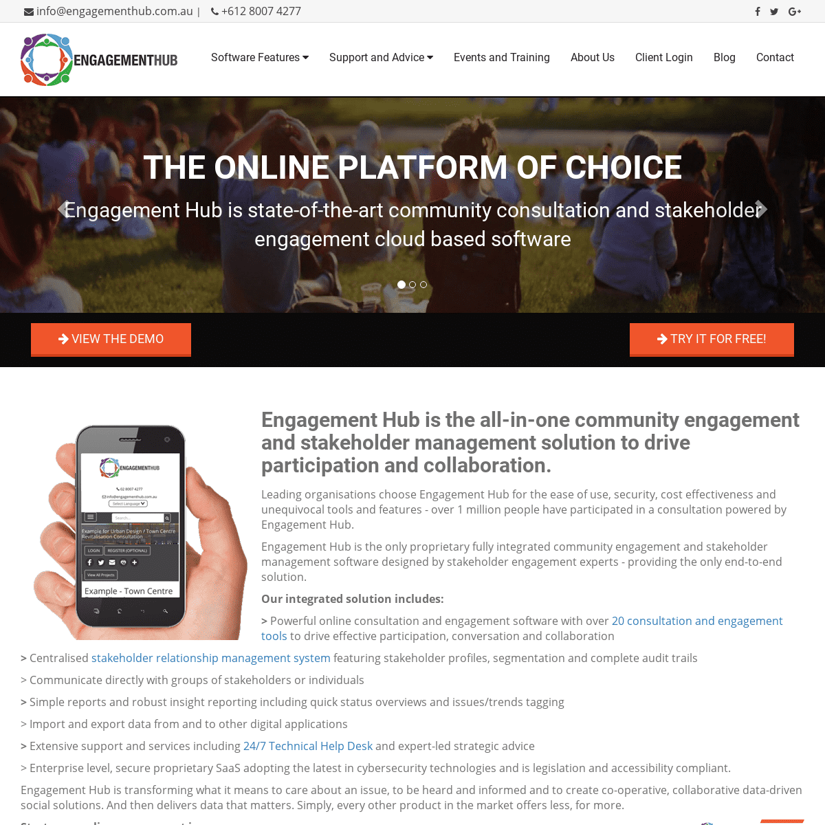 A complete backup of engagementhub.com.au