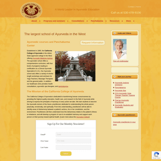 The largest school of Ayurveda in the West | CA College of Ayurveda