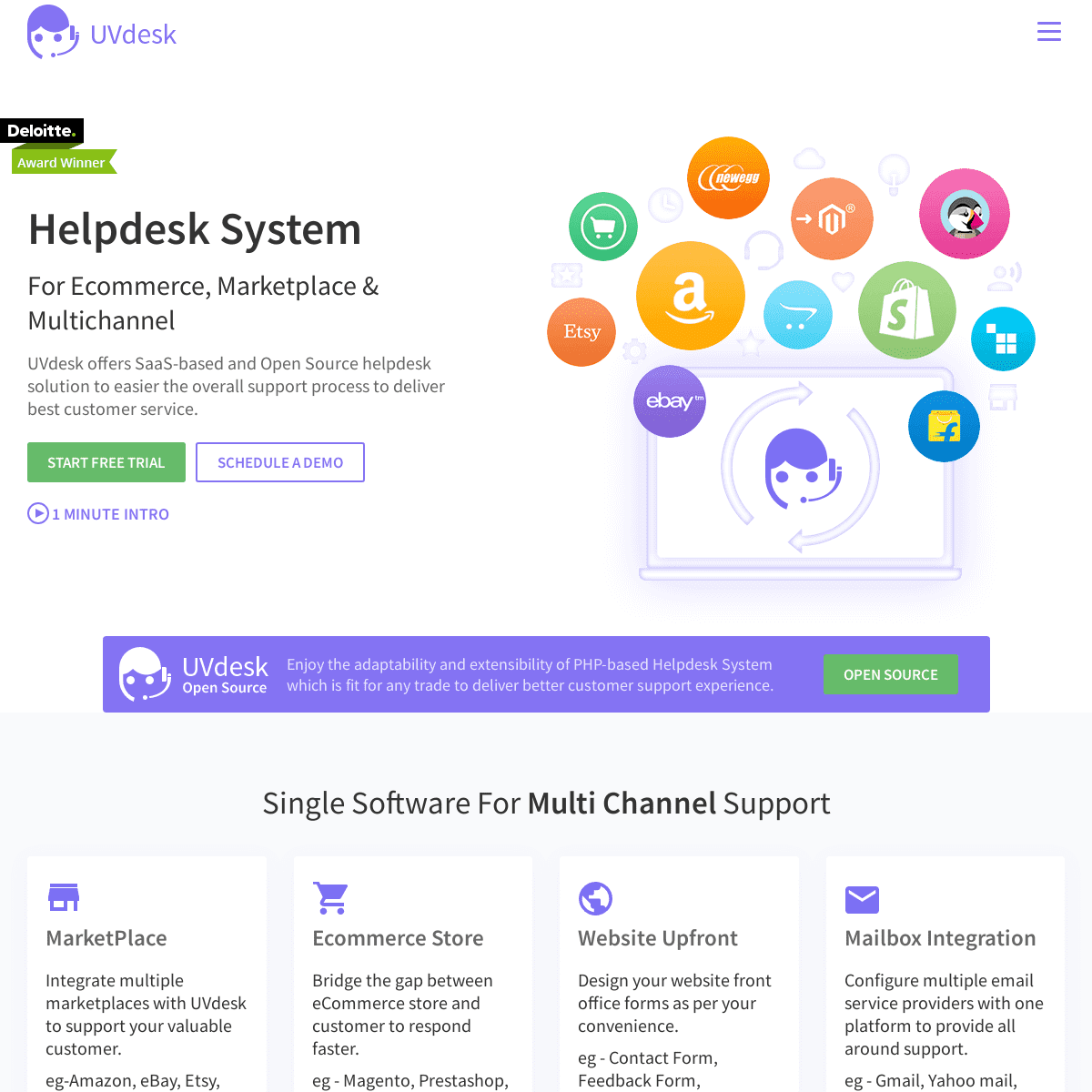 Open Source Helpdesk System for eCommerce, Marketplaces & Multichannel - UVdesk