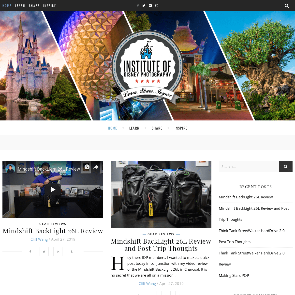 Institute of Disney Photography – Learn, Share, Inspire