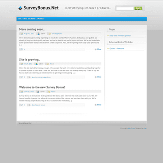 SurveyBonus.Net - Demystifying internet products..