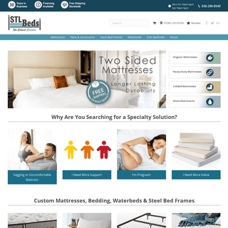 Custom Mattress, Waterbeds, Specialty Sleep Bedroom Store | STL Beds