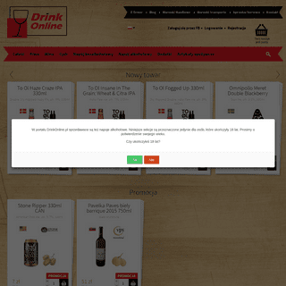 Piwo, wino, napoje alkoholowe, sprzedaz e-shop | DrinkOnline.pl