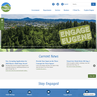 Eugene, OR Website | Official Website