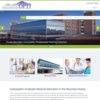 Rocky Mountain Osteopathic Postgraduate Training Institution (OPTI) :: Home