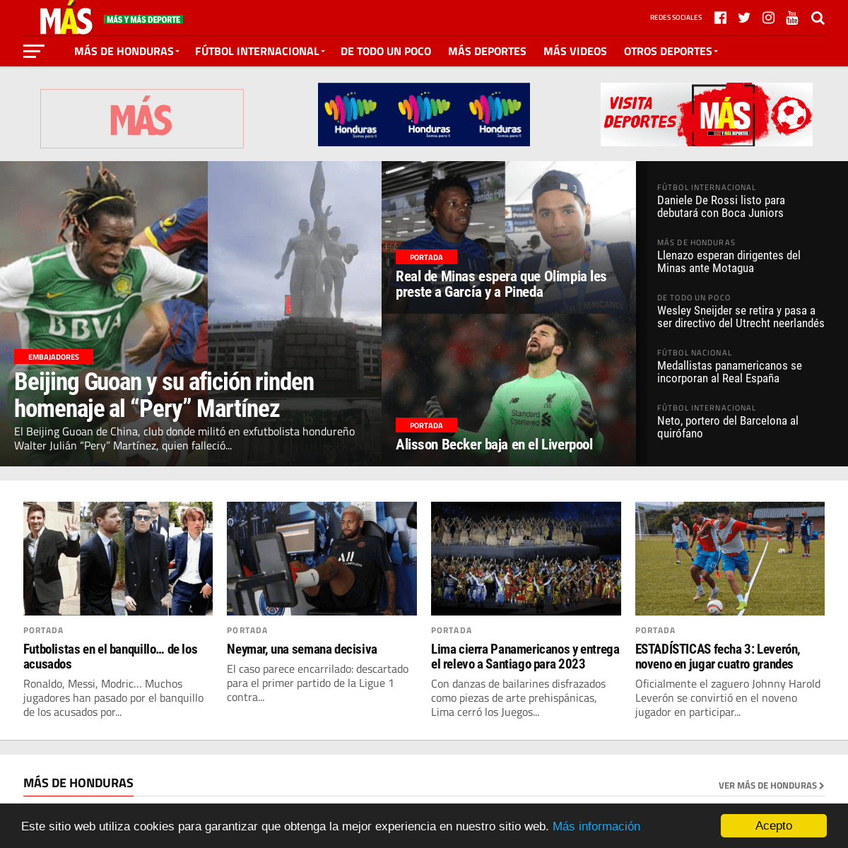 Diario Deportivo Más - Las mejores y mejores noticias deportivas de Honduras y el mundo.