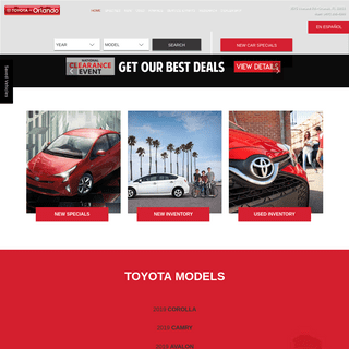 Toyota of Orlando | Used Cars & New Toyota Dealership Orlando FL in Central Florida