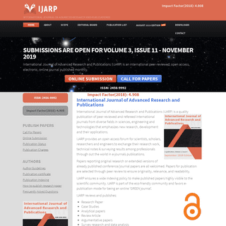 International Journal of Advanced Research and Publication - IJARP