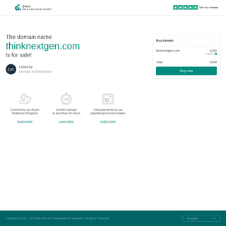 The domain name thinknextgen.com is for sale | DAN.COM
